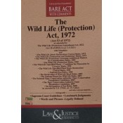 Law & Justice Publishing Co's  The Wild Life (Protection) Act, 1972 Bare Act 2024